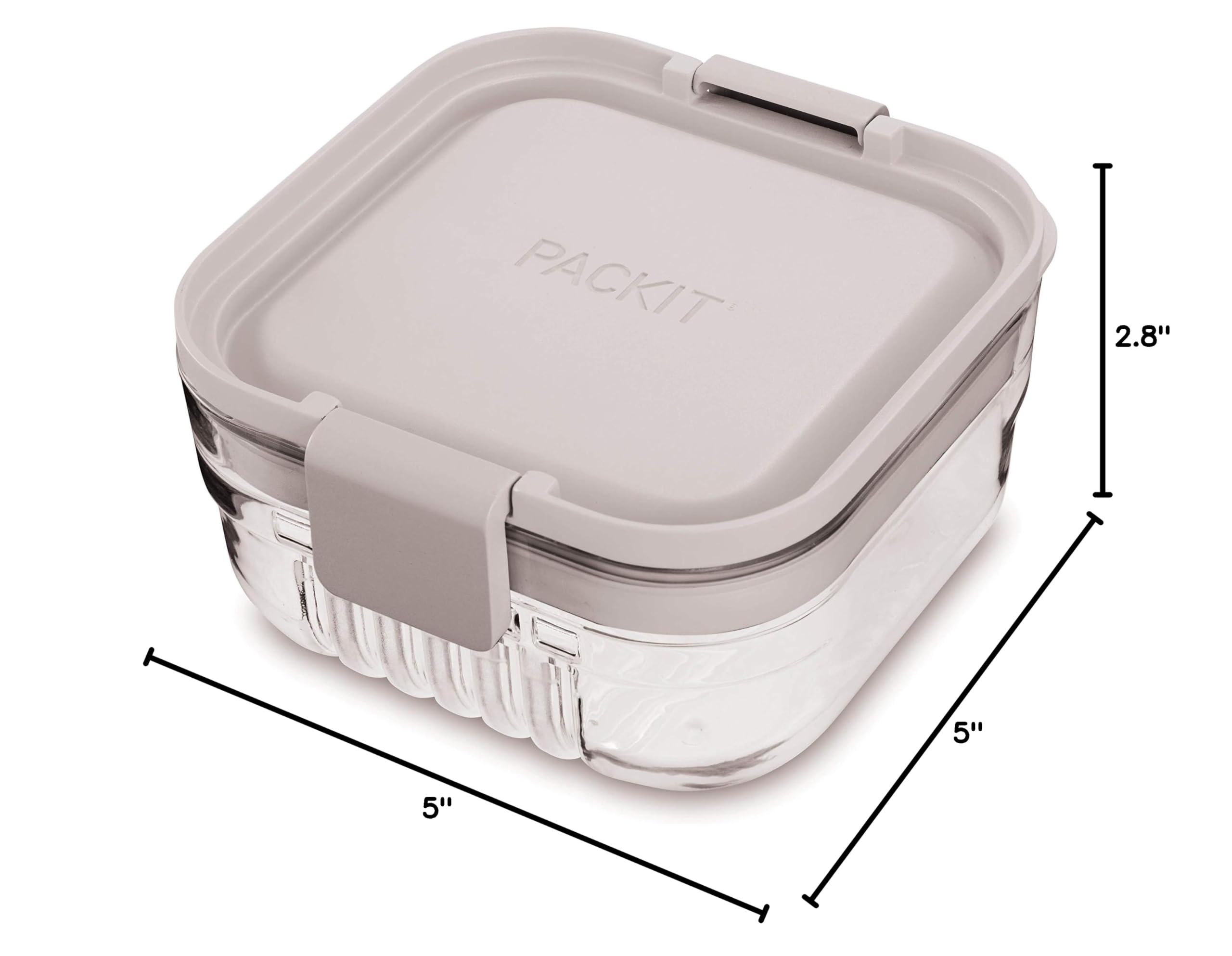 Packit, Bento Mod Snack Steel Gray - Image 3