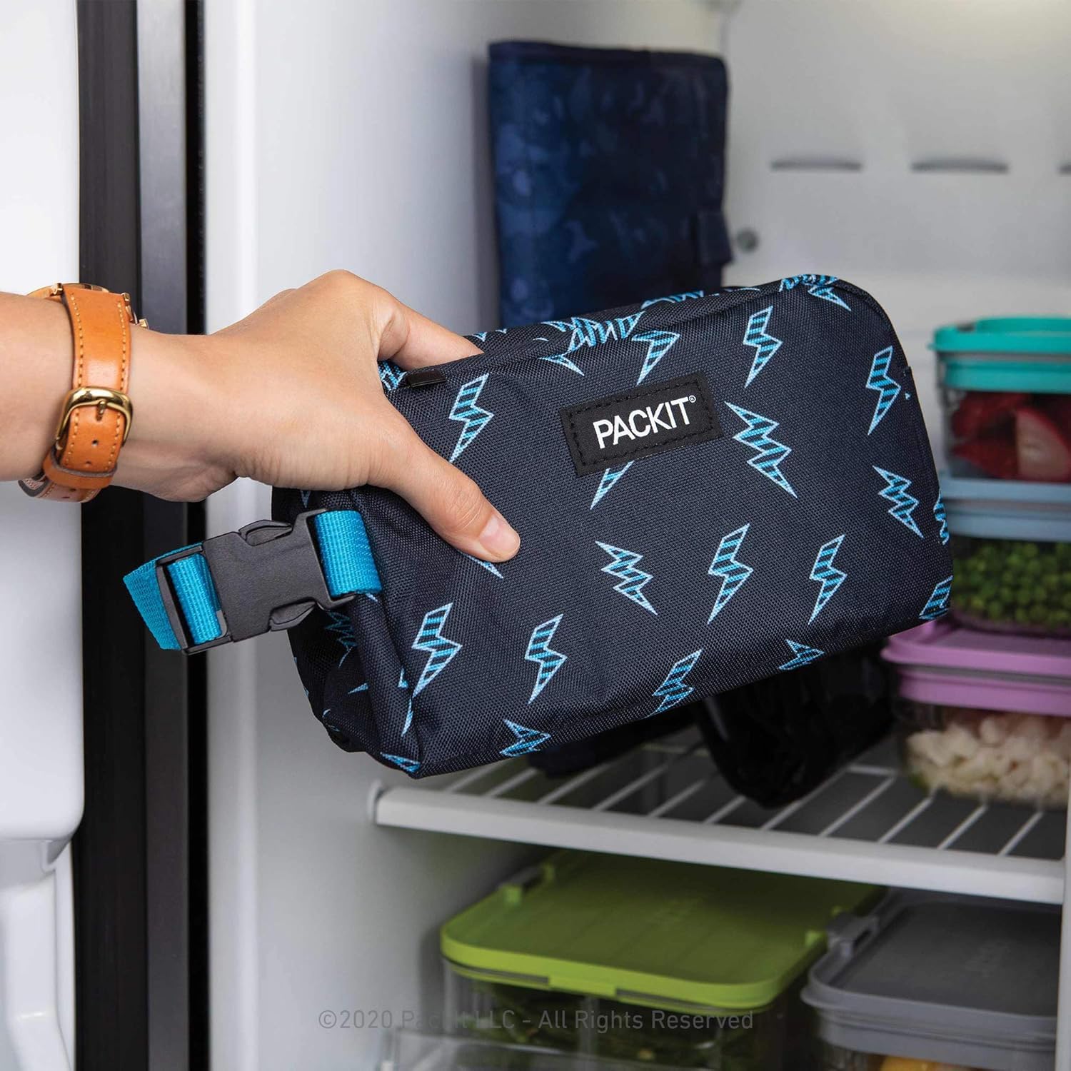 Packit, Box Snack Freezable Striped Bolts - Image 5