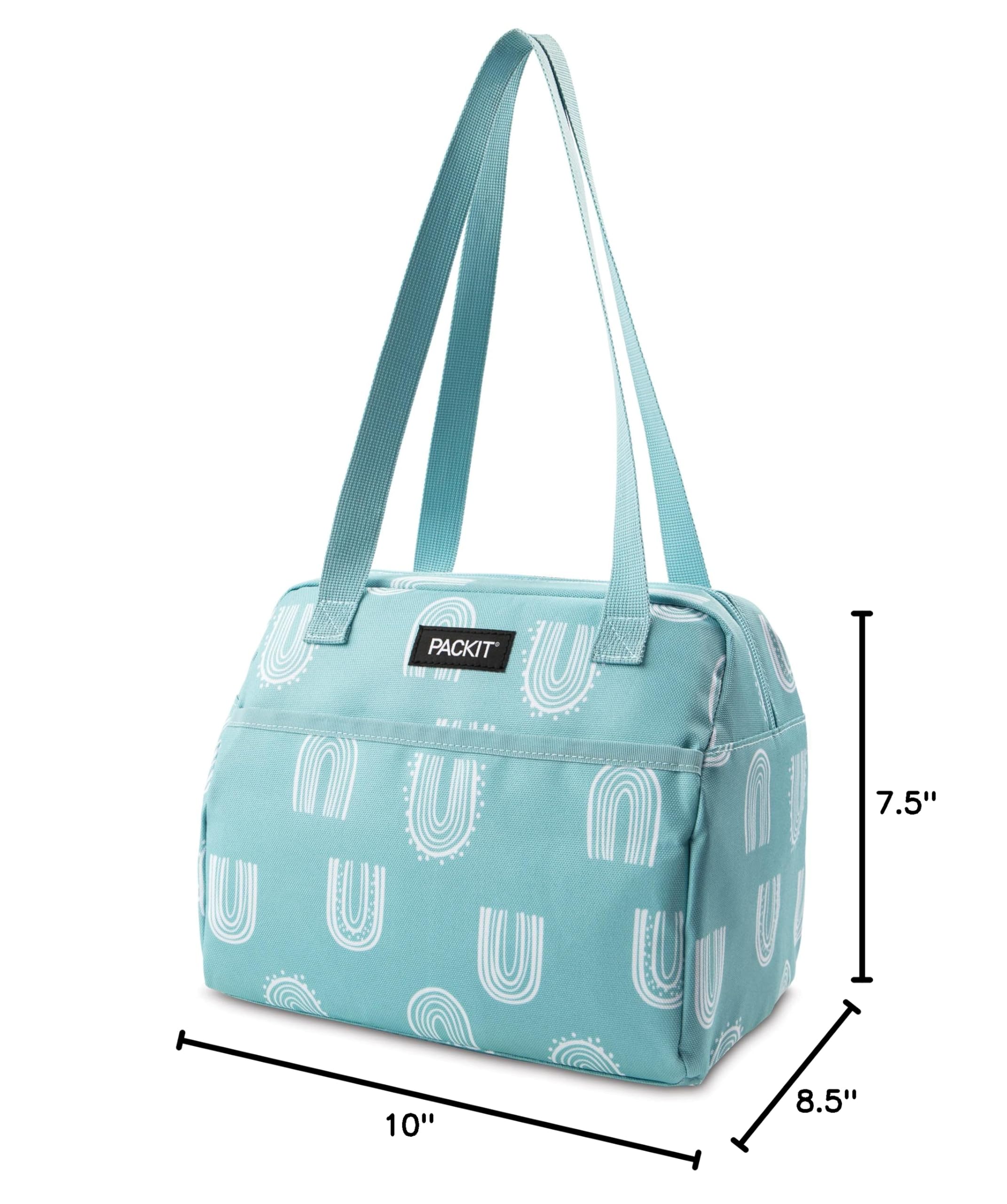 PackIt Freezable Hampton Lunch Bag, Desert Arch, Built with EcoFreeze Technology, Collapsible, Reusable, Zip Closure with Front Pocket and Shoulder Straps, Perfect for Tweens and Adults - Image 9