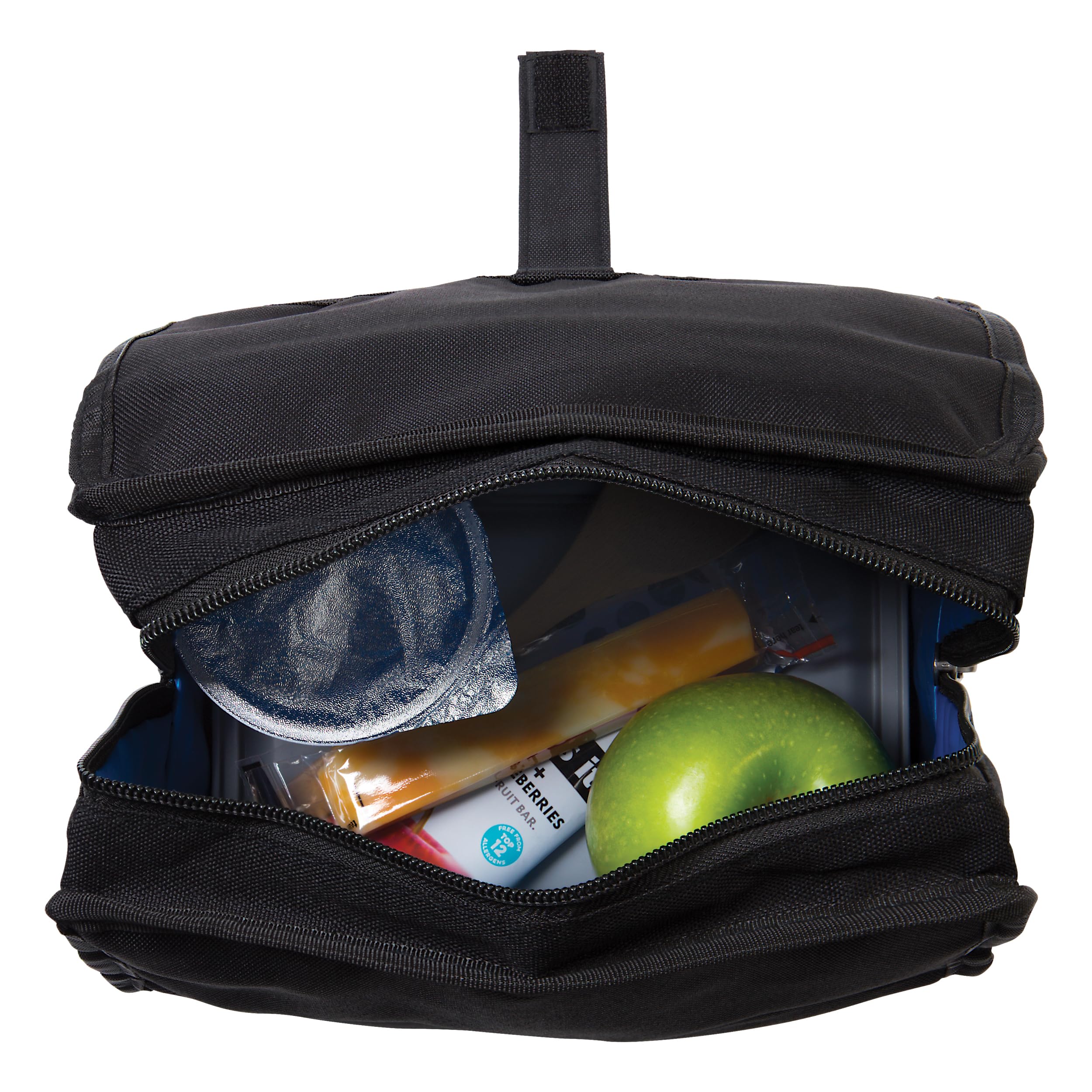 PackIt Freezable Lunch Bag, Black, Built with EcoFreeze Technology, Foldable, Reusable, Zip and Fold Closure with Buckle Handle, Perfect for School and Office Lunches - Image 6