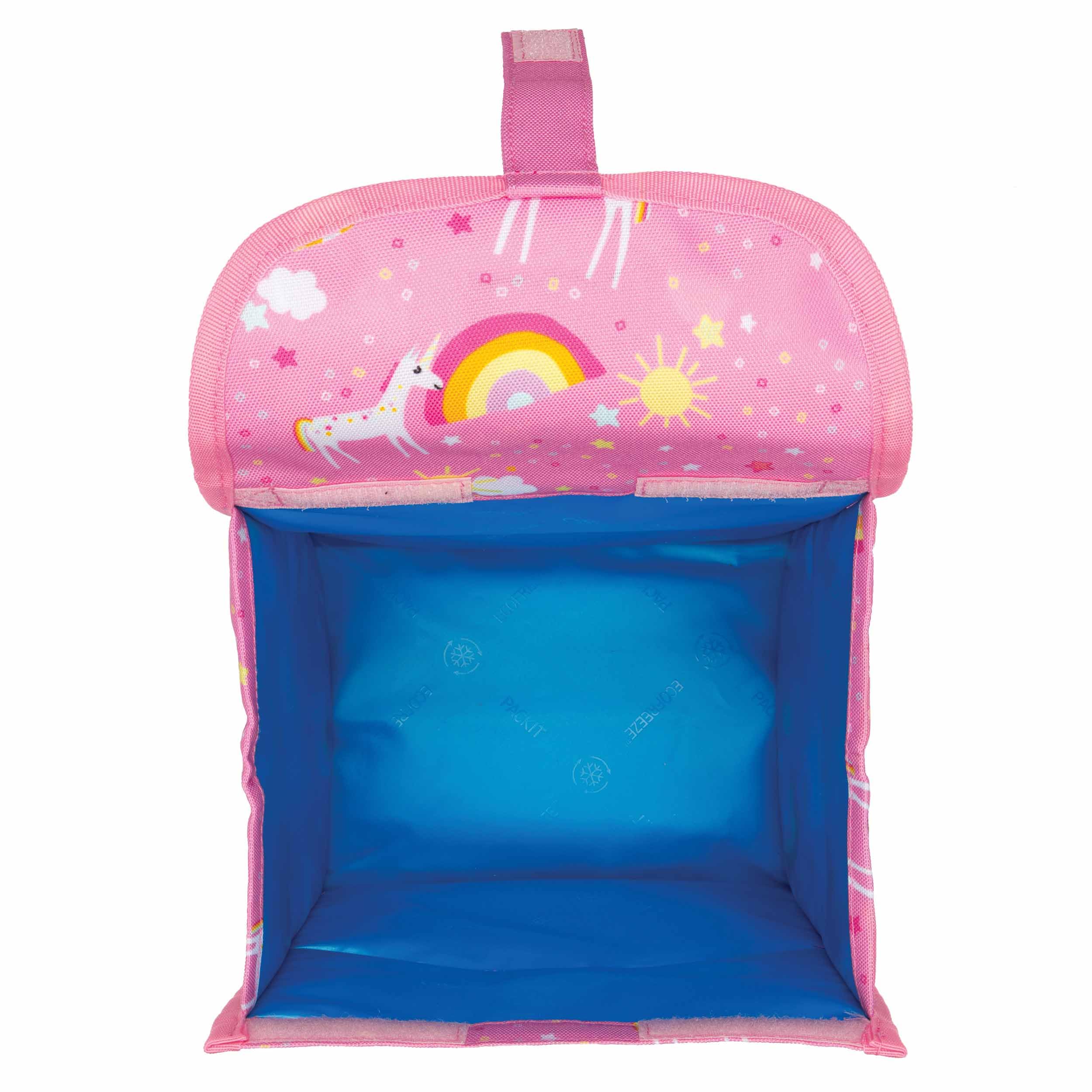 PackIt Freezable Lunch Sack, Unicorn Print, Built with EcoFreeze Technology, Foldable, Reusable, Perfect for Kid Lunches, School Lunches, and Fresh Meals On the Go - Image 6