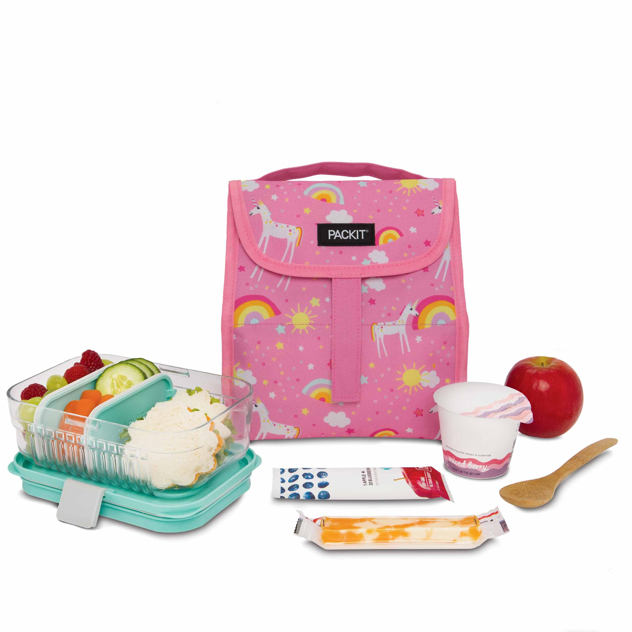 PackIt Freezable Lunch Sack, Unicorn Print, Built with EcoFreeze Technology, Foldable, Reusable, Perfect for Kid Lunches, School Lunches, and Fresh Meals On the Go - Image 8