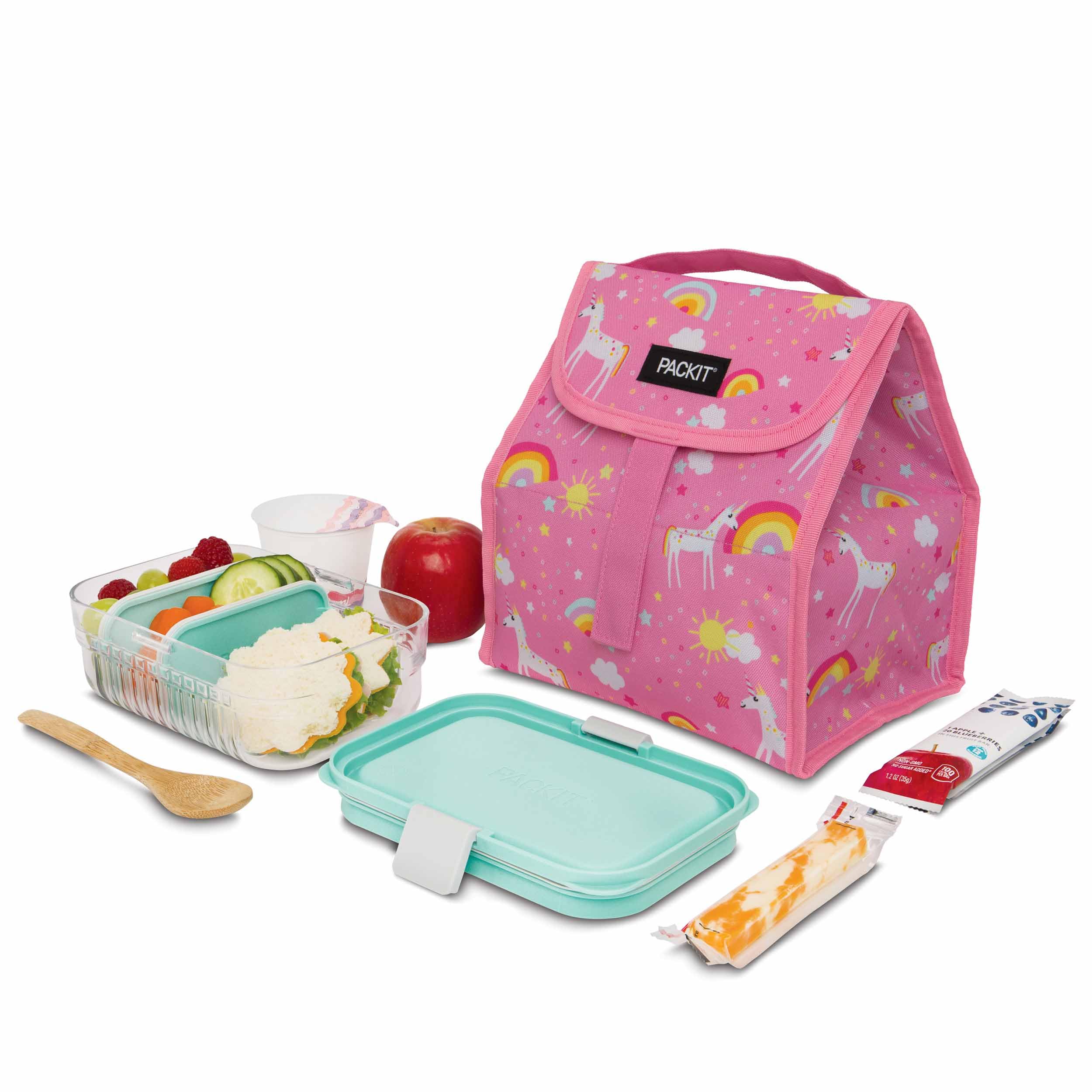 PackIt Freezable Lunch Sack, Unicorn Print, Built with EcoFreeze Technology, Foldable, Reusable, Perfect for Kid Lunches, School Lunches, and Fresh Meals On the Go - Image 9