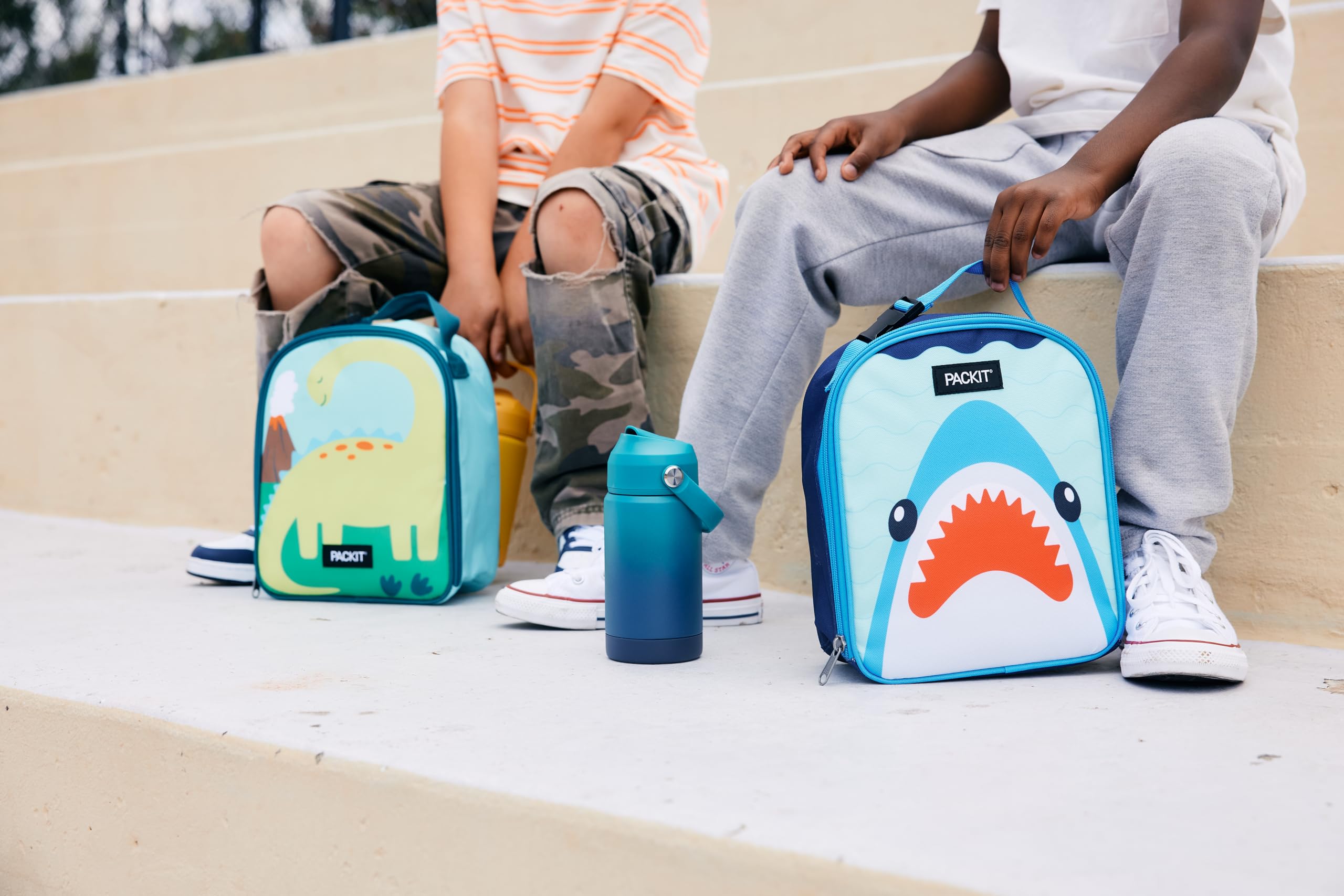 PackIt® Freezable Playtime Lunch Box, Spaceman, Built with EcoFreeze® Technology, Collapsible, Reusable, Zip Closure With Buckle Handle, Perfect for Keeping Lunches Fresh Large - Image 5