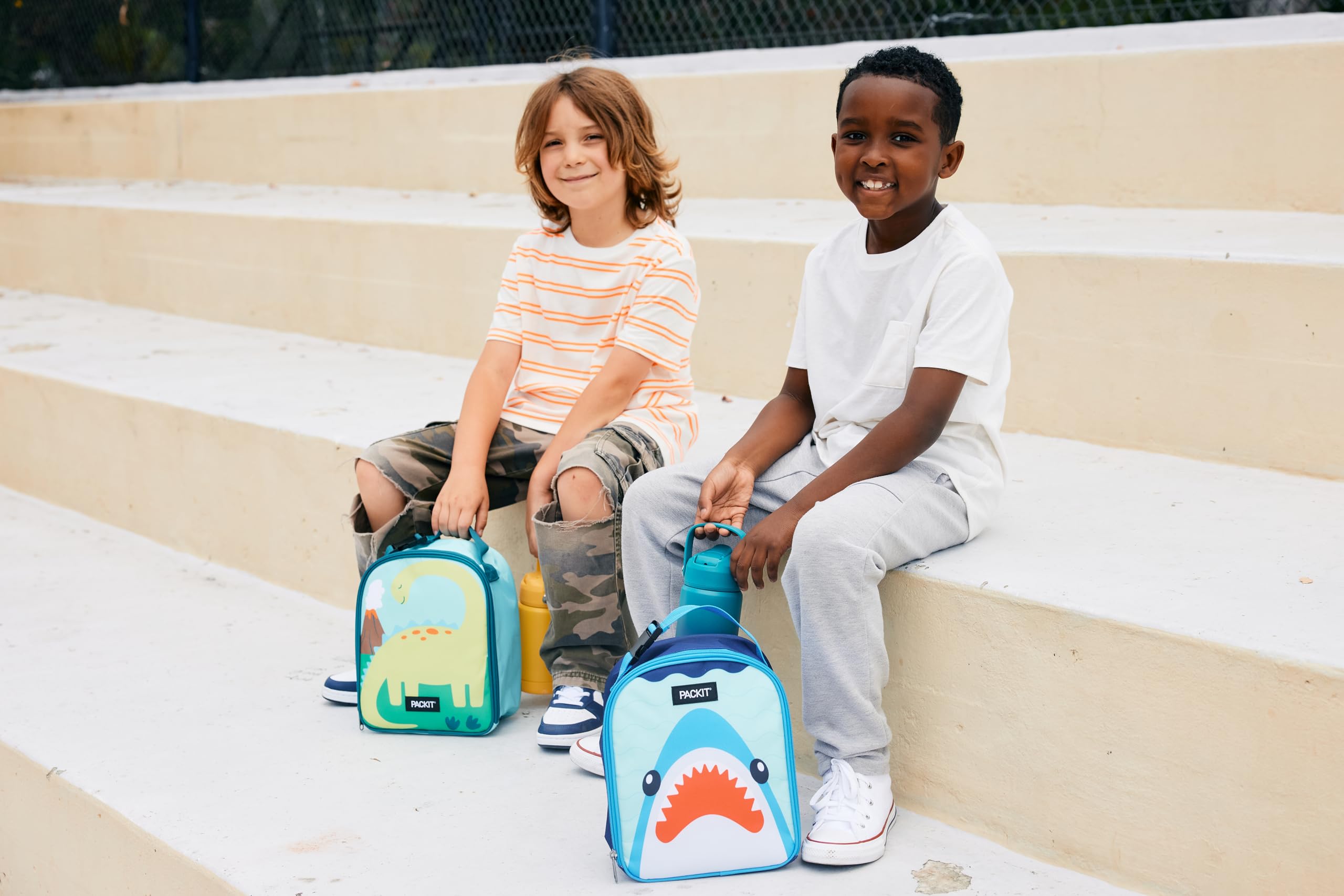 PackIt® Freezable Playtime Lunch Box, Spaceman, Built with EcoFreeze® Technology, Collapsible, Reusable, Zip Closure With Buckle Handle, Perfect for Keeping Lunches Fresh Large - Image 6