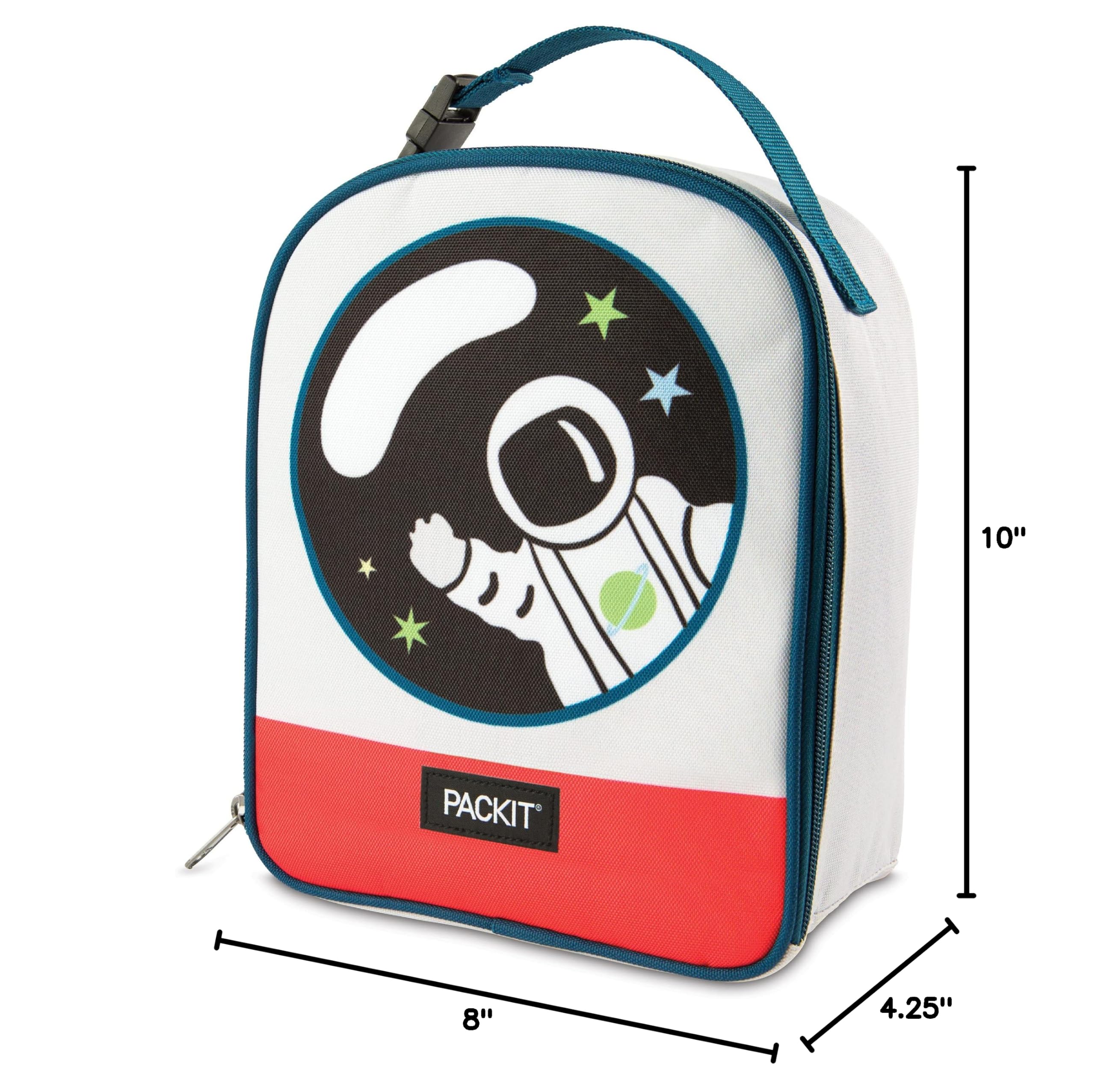 PackIt® Freezable Playtime Lunch Box, Spaceman, Built with EcoFreeze® Technology, Collapsible, Reusable, Zip Closure With Buckle Handle, Perfect for Keeping Lunches Fresh Large - Image 7