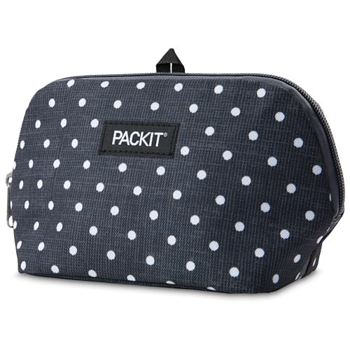 PackIt Freezable Snack Bag, Polka Dots, Built with EcoFreeze Technology, Foldable, Reusable, Zip Closure Locks in Cool Dry Air, and Fresh Snacks On the Go - Image 3