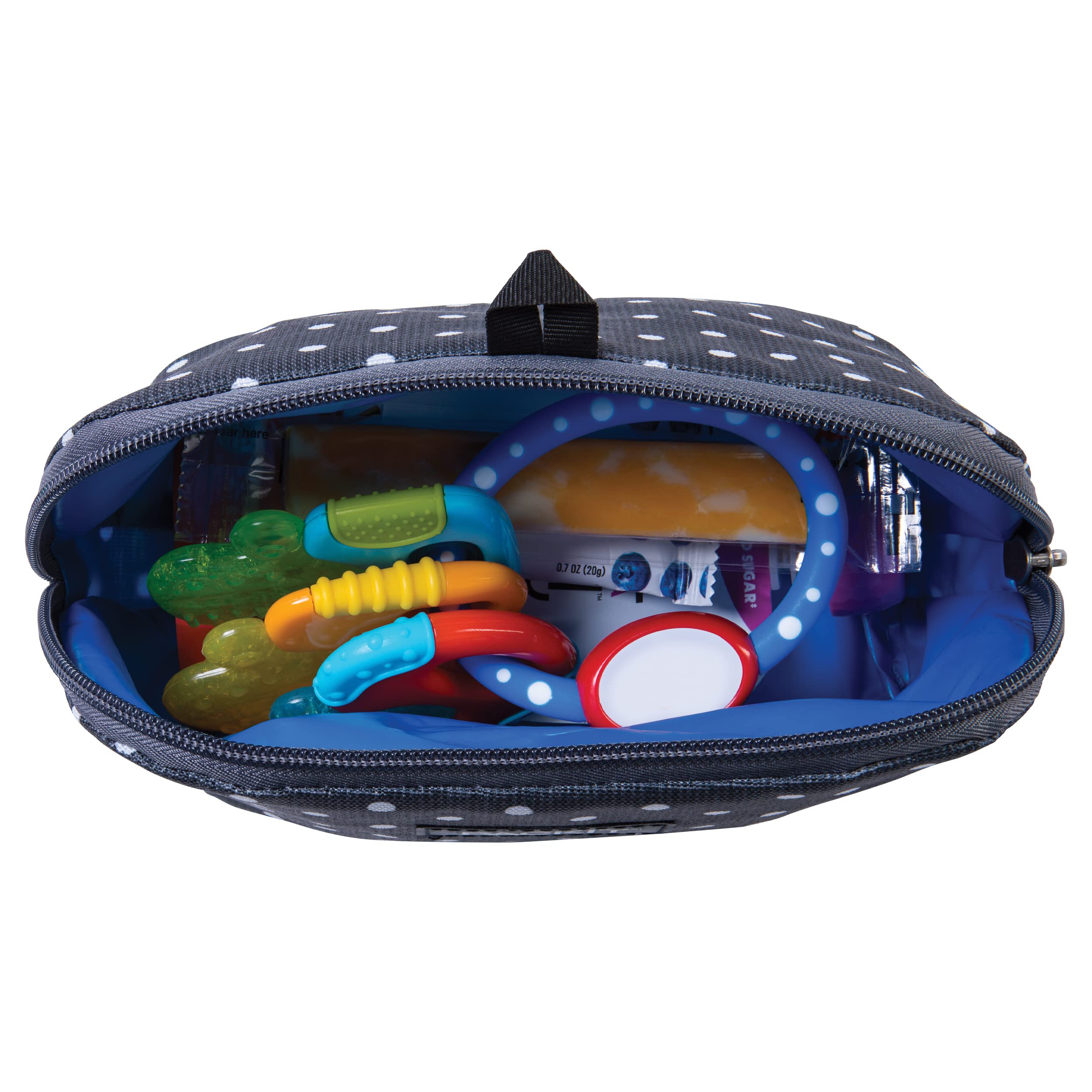 PackIt Freezable Snack Bag, Polka Dots, Built with EcoFreeze Technology, Foldable, Reusable, Zip Closure Locks in Cool Dry Air, and Fresh Snacks On the Go - Image 6