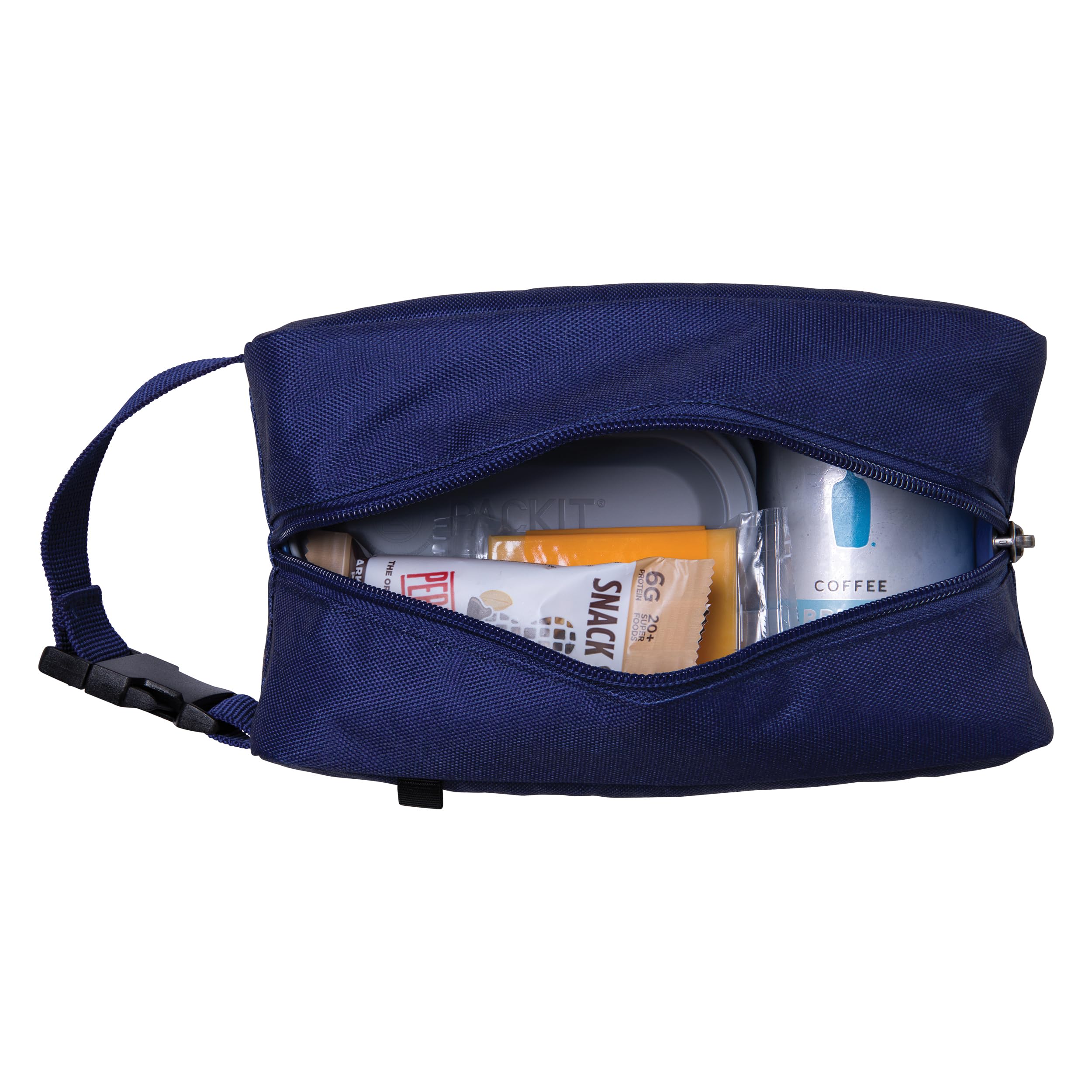 PackIt Freezable Snack Box, True Blue, Built with EcoFreeze Technology, Collapsible, Reusable, Zip Closure with Buckle Handle, Designed For Work Snacks, Fresh Snacks On the Go, Adults, and All Ages - Image 6