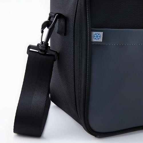 PackIt Freezable Upright Lunch Box, Black/Gray, Engineered with ECOFREEZE+ Technology: Triple Layered Protection for Ultimate Cooling, with Removable Crossbody Strap, Fresh Food On the Go - Image 6