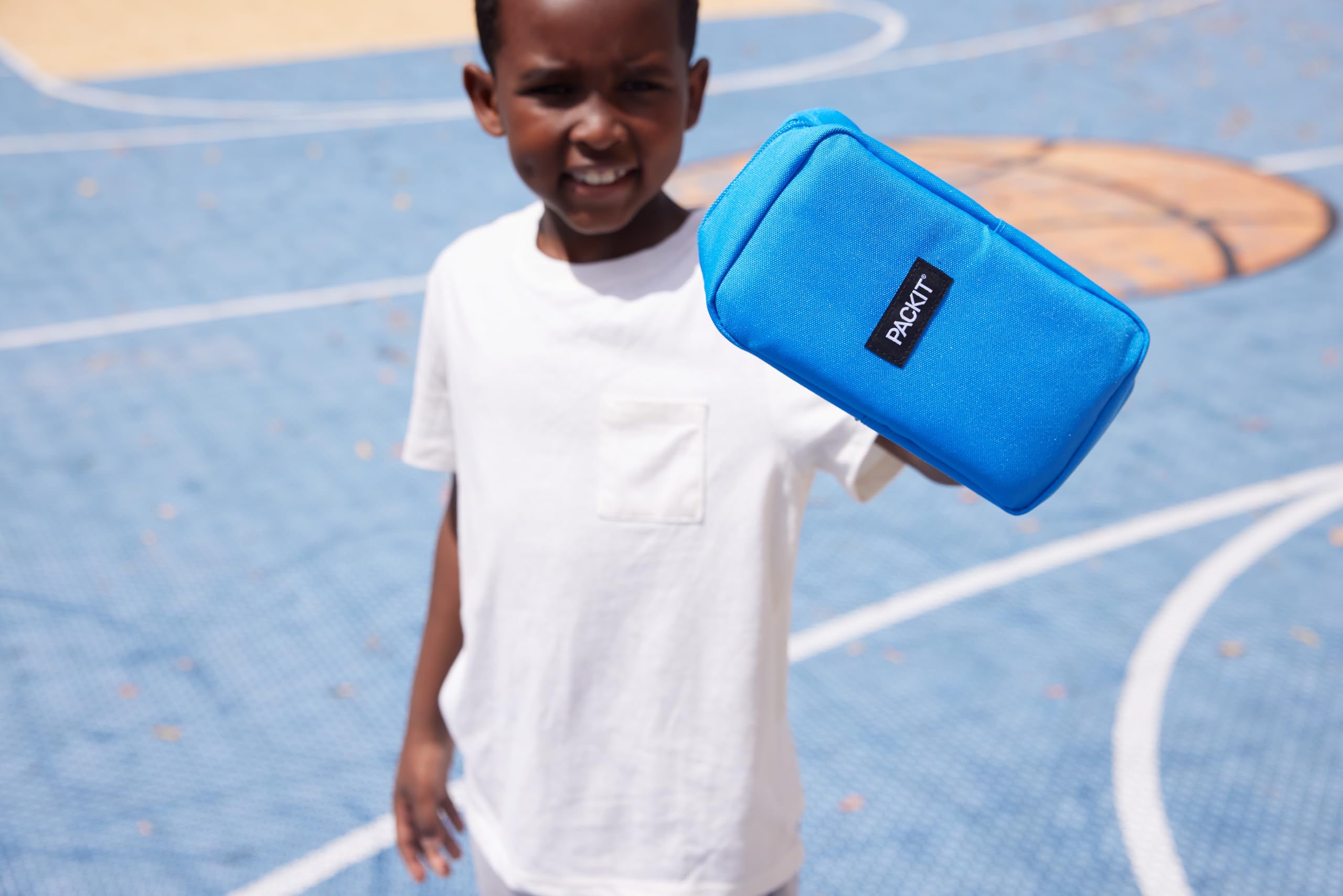 PackIt Freezable Upright Snack Box, Papaya, Built with EcoFreeze Technology, Fully Freezable, Collapsible, Reusable, With Top Buckle Handle and Top Load Design, For Perishable Snacks On the Go - Image 10