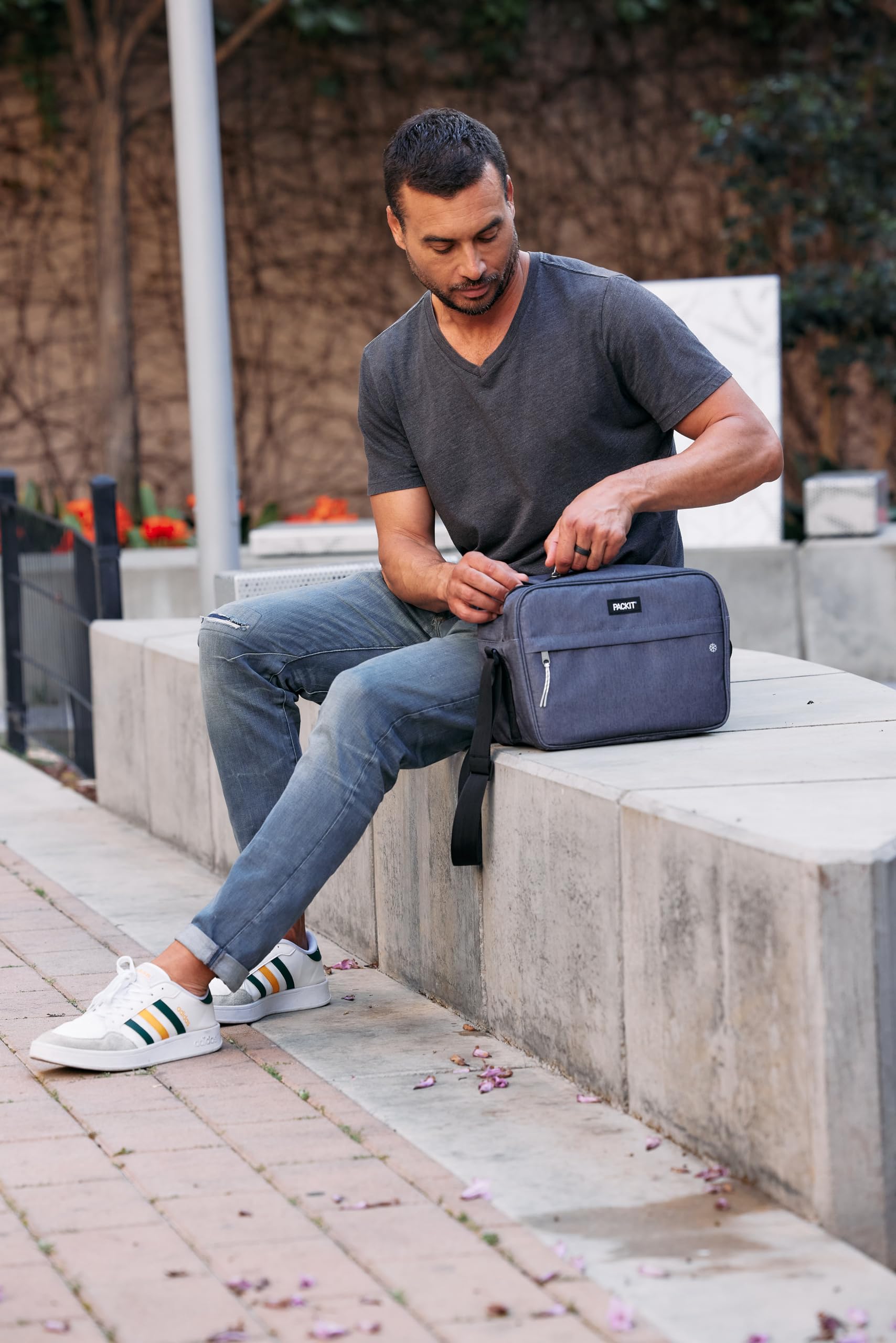 PackIt Freezable Zuma Can Cooler, Built with EcoFreeze Technology, Collapsible, Reusable, Zip Closure with Adjustable Shoulder Strap, Fits 15, 12 Oz Cans - Image 6