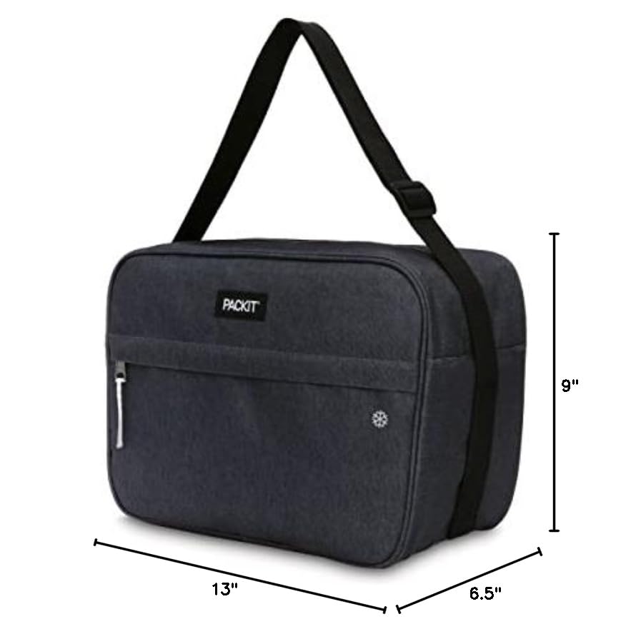 PackIt Freezable Zuma Can Cooler, Built with EcoFreeze Technology, Collapsible, Reusable, Zip Closure with Adjustable Shoulder Strap, Fits 15, 12 Oz Cans - Image 7