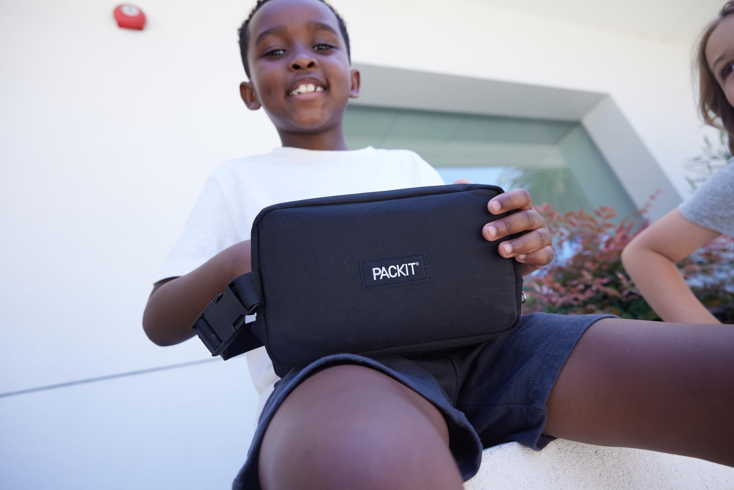 PackIt(R) Freezable Dual Compartment Snack Box, Almond, Insulated and Freezable with EcoFreeze(R) Technology, Buckle Handle, Zip Closure, Reusable, Collapsible, Designed for Perishables and Dry Snacks - Image 7