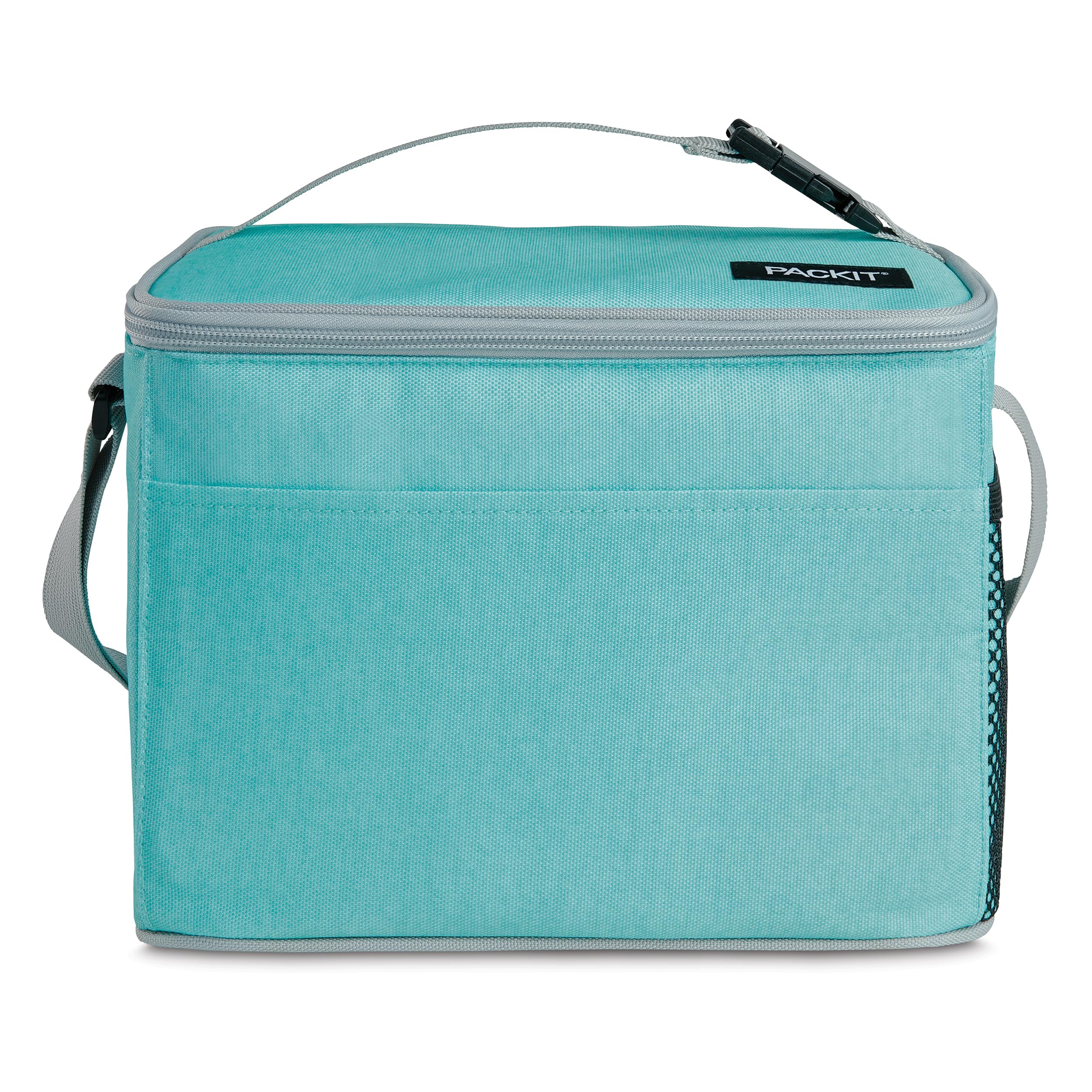 PackIt(R) Freezable Lunch Cooler, Soft Mint, Built with EcoFreeze(R) Technology, Fully Freezable, Collapsible, Reusable, Mesh Side Pocket, Top Handle, Multi-Use Lunch Box, Cooler - Image 4