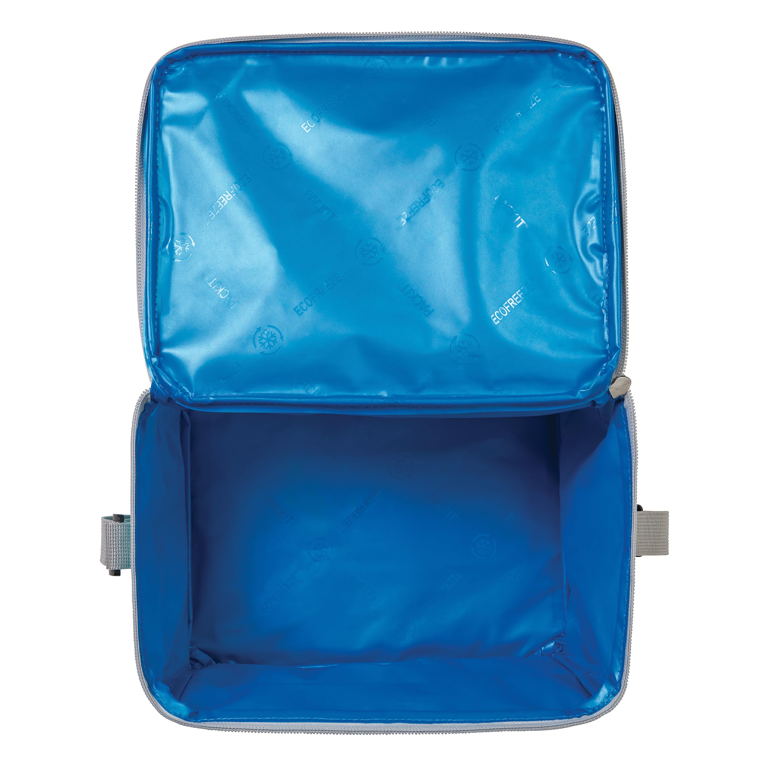 PackIt(R) Freezable Lunch Cooler, Soft Mint, Built with EcoFreeze(R) Technology, Fully Freezable, Collapsible, Reusable, Mesh Side Pocket, Top Handle, Multi-Use Lunch Box, Cooler - Image 6
