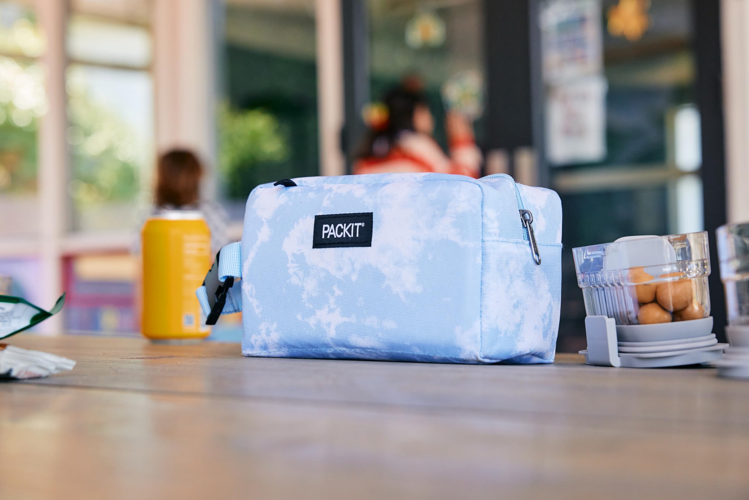 PackIt Freezable Snack Box, Teal, Built with EcoFreeze Technology, Collapsible, Reusable, Zip Closure with Buckle Handle, Designed For Work Snacks, Fresh Snacks On the Go, Adults, and All Ages - Image 8